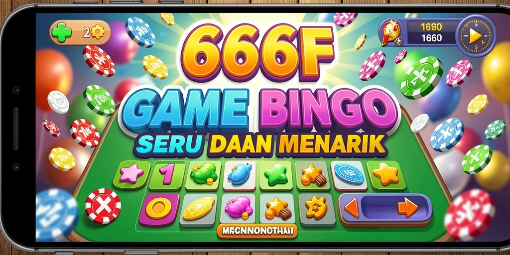 Tampilan gameplay seru di 666F dengan berbagai kartu bingo.
