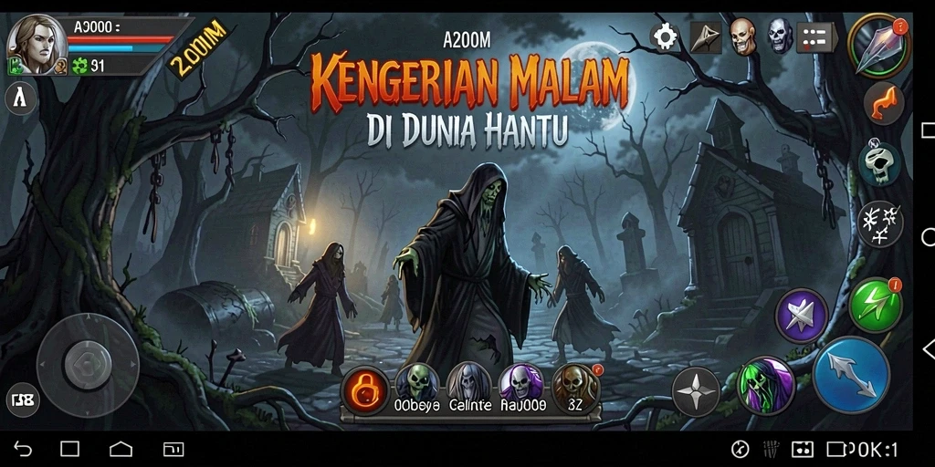 Gameplay menyeramkan A200M dengan suasana kengerian yang mencekam.
