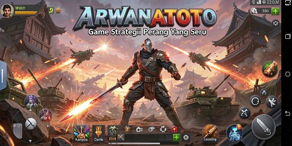 Tampilan gameplay seru dari ARWANATOTO yang penuh strategi.