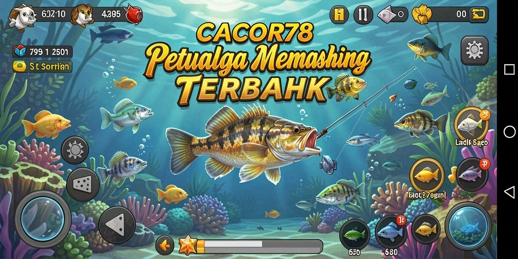 Gameplay memancing yang mendebarkan di CACOR78.