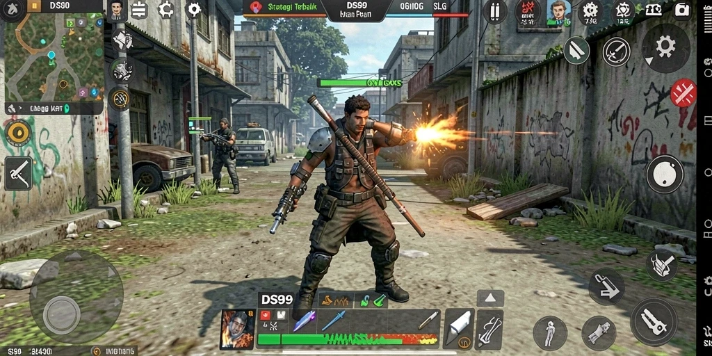 Tampilan gameplay SLG yang intens dengan strategi mendalam.