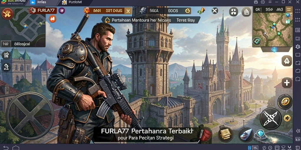 Tampak permainan Tower Defense yang seru dalam FURLA77 dengan strategi menara.