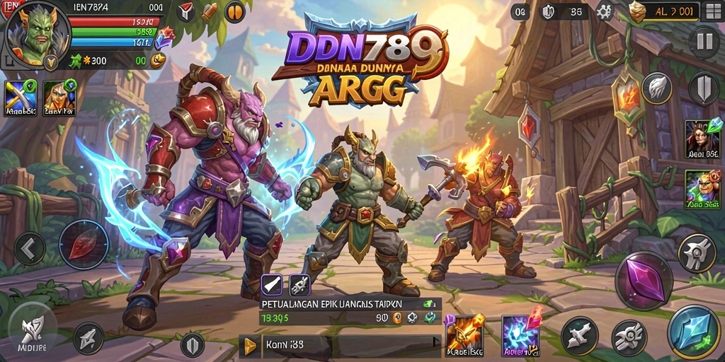 Tampilan gameplay seru dan mendebarkan di IDN789