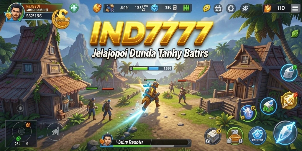 Tampilan gameplay IND777 menunjukkan eksplorasi dunia yang luas dan menakjubkan.