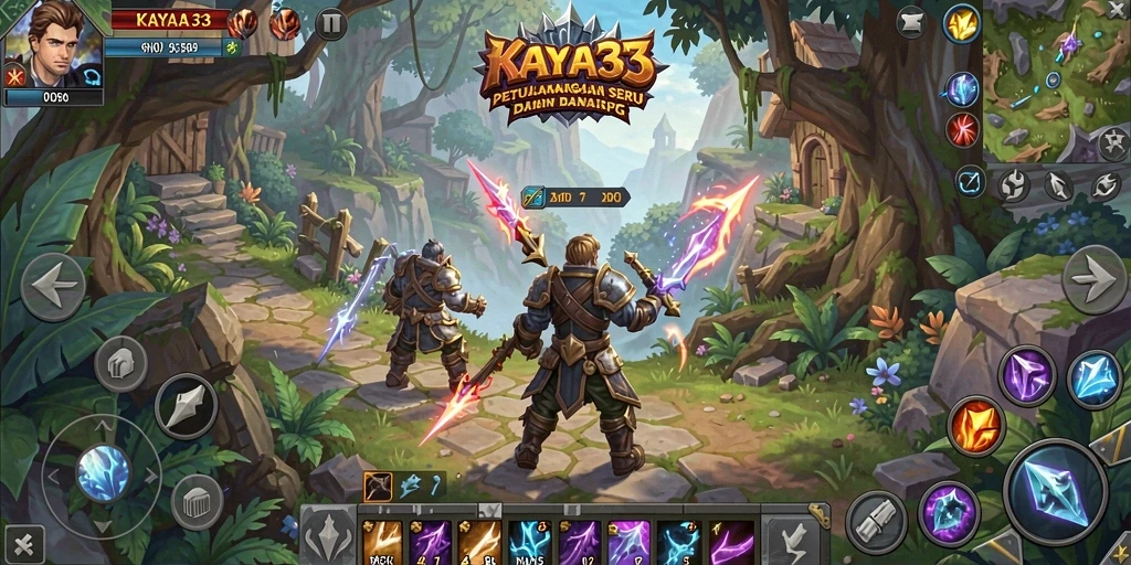 Screenshot gameplay KAYA33 yang menunjukkan pertempuran seru dalam dunia ARPG.