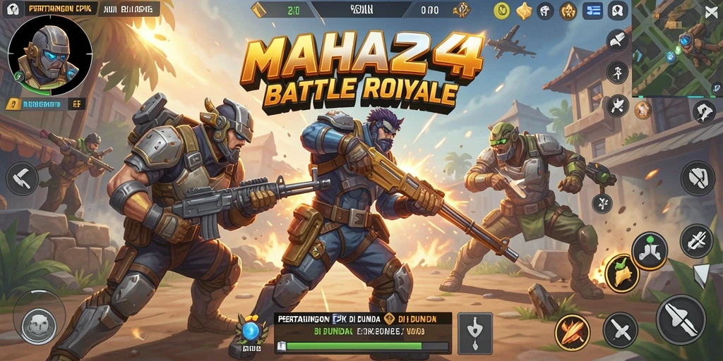 Gameplay menarik dalam pertempuran Battle Royale di MAHA24.
