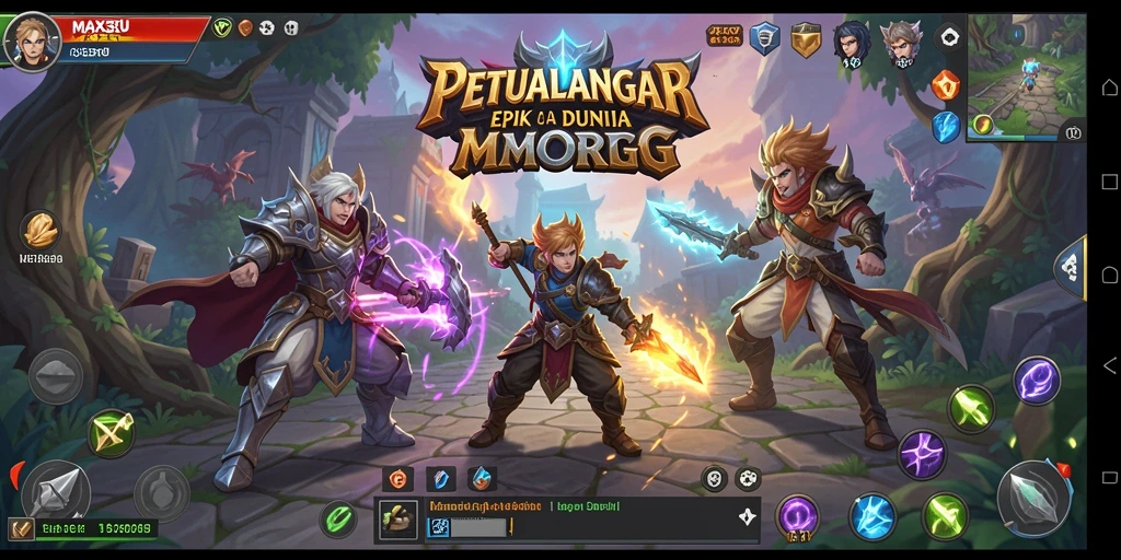 Gameplay seru dari MAXSERU dalam dunia MMORPG yang menawan.