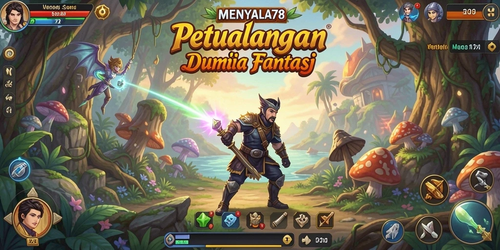 Tangkapan layar gameplay <strong>MENYALA78</strong> menunjukkan aksi petualangan yang mendebarkan.