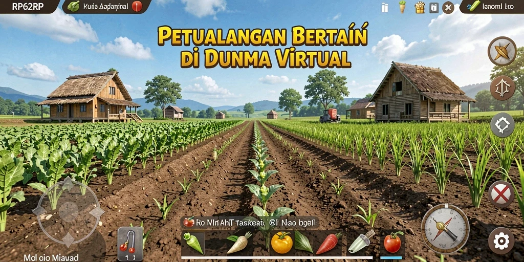 Screenshot RP62RP menampilkan aktivitas bertani yang seru dan interaktif.