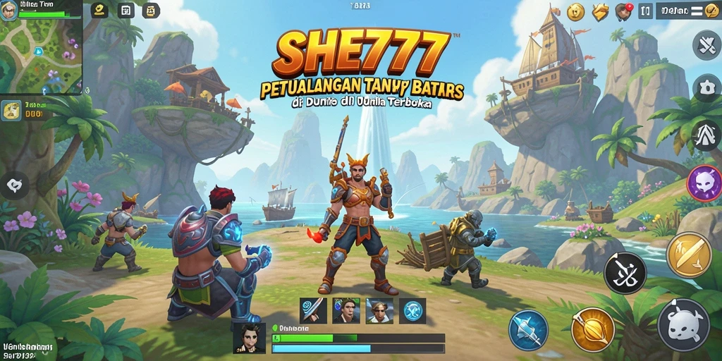 Gameplay SHE777 yang menakjubkan di dunia terbuka penuh warna.