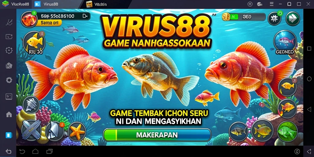 Gameplay seru dalam game Tembak Ikan VIRUS88.