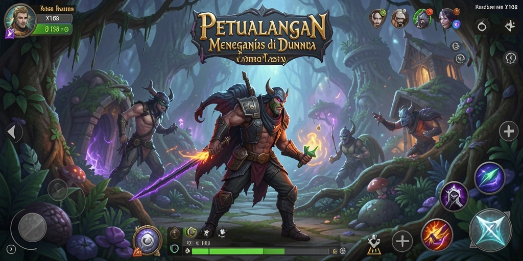 Tampilan seru dari gameplay X168 yang menantang.
